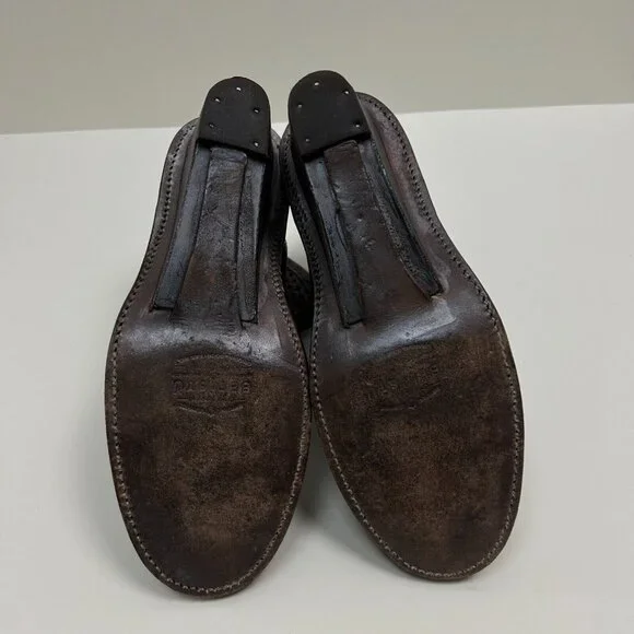 Bed Stu Boots Womens Size 8 Brown Dutchess Teal Cut Out Wedge Booties Ladies - Picture 7 of 14